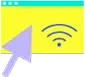 Navegador com cursor em destaque